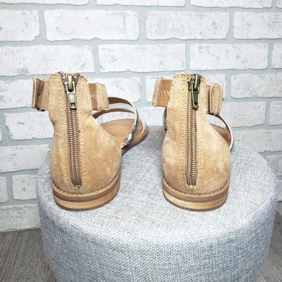 FRYE & CO. EVIE 2 Band Sandal Flats Size 7 - Picture 6 of 12